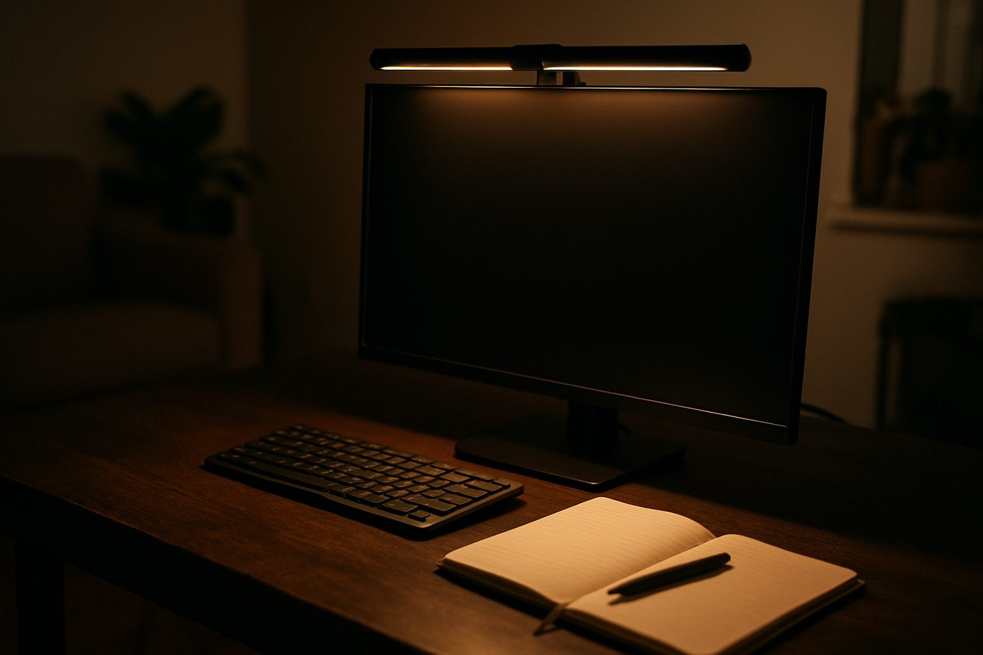 BenQ ScreenBar Pro Monitor Light Bar, Black