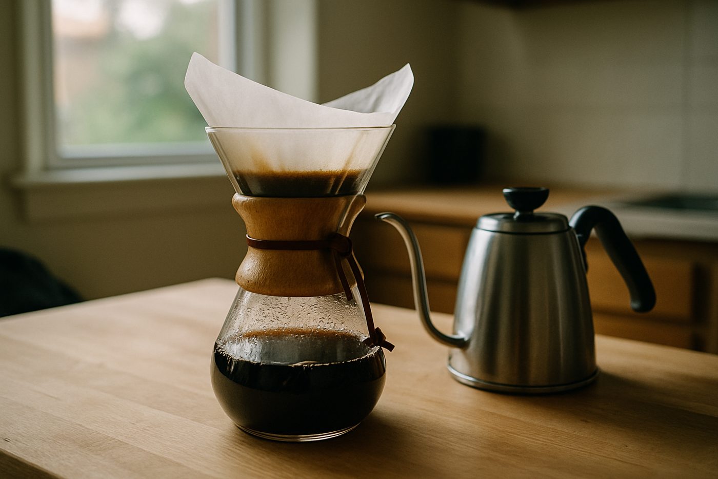 Chemex Classic Series Pour-Over Glass Coffeemaker, 8-Cup
