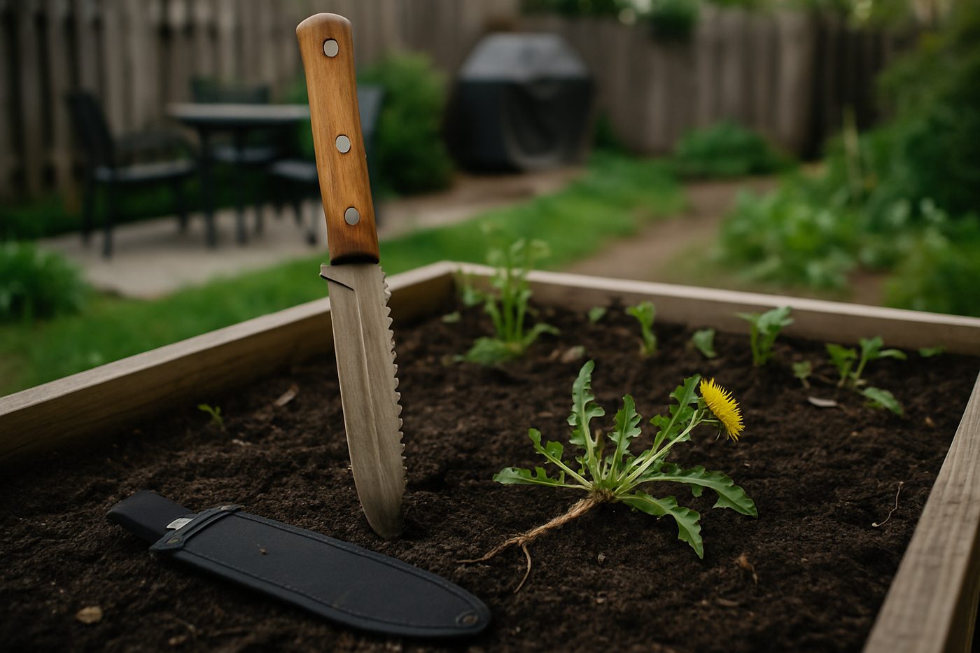 Nisaku NJP650 Hori Hori Weeding Knife, 7.25-Inch